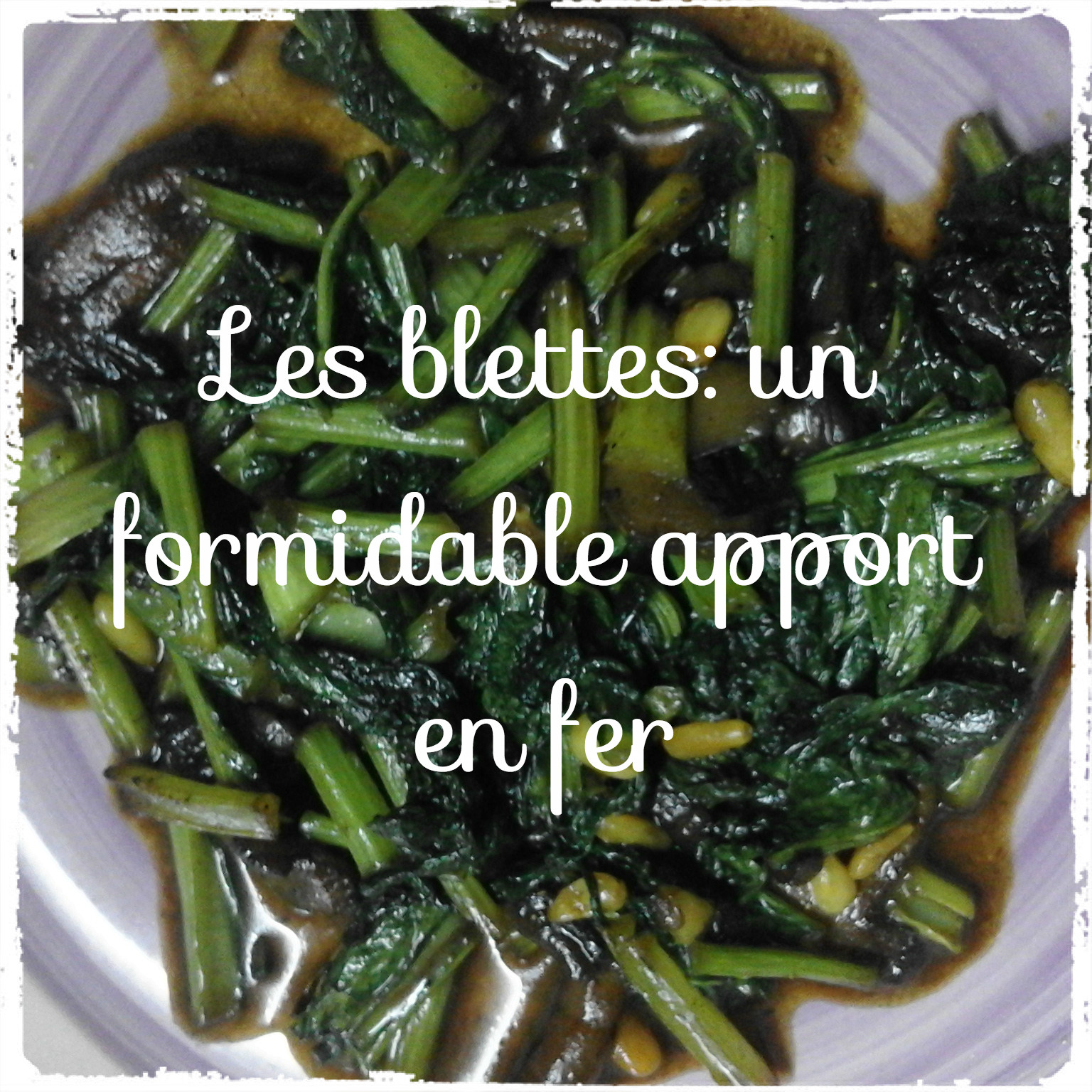 Un apport intéressant en fer avec les blettes Un apport intéressant en fer avec les blettes