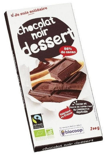 Chocolat noir dessert 56% 200g Chocolat noir dessert 56% 200g