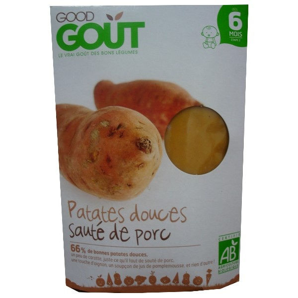 Good gout : Patates douces et sauté de Porc ( dès 6 mois ) 190g