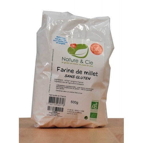Nature & Cie, Farine de Millet Sans Gluten 500g 