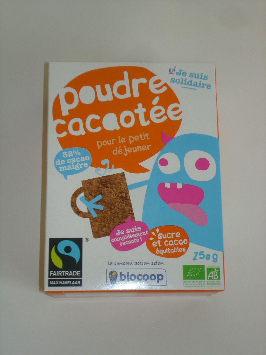 Boisson cacaotée poudre 32% 250g