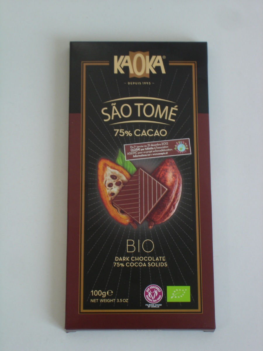 Chocolat noir Sao Tomé 75% 100g